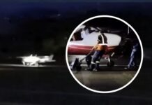 Aeronave privada sufre incidente al aterrizar en Toncontín tras estallar una llanta del tren de aterrizaje