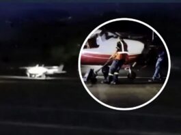 Aeronave privada sufre incidente al aterrizar en Toncontín tras estallar una llanta del tren de aterrizaje
