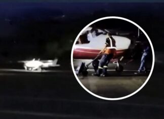 Aeronave privada sufre incidente al aterrizar en Toncontín tras estallar una llanta del tren de aterrizaje