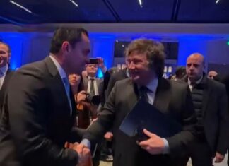 Tomás Zambrano y Javier Milei coinciden en Conferencia de Congresistas Latinoamericanos Aliados de Israel.