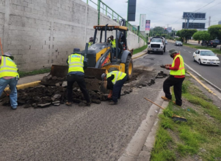 AMDC traslada temporalmente jornadas de bacheo al horario diurno por lluvias nocturnas