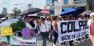 Maestros salen a las calles en Tegucigalpa para exigir respuestas del Gobierno