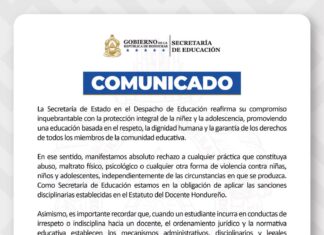 Secretaría de Educación reafirma rechazo a toda forma de violencia contra estudiantes