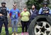 Capturan a tres presuntos narcotraficantes con 70 paquetes de supuesta marihuana ocultos en una llanta en Comayagua