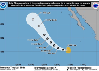 Copeco descarta que la tormenta tropical Élida represente riesgo para Honduras