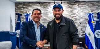 Alcalde de San Salvador Centro, Mario Durán, se reúne con el alcalde de Tegucigalpa, Juan Diego Zelaya, para compartir modelo de seguridad