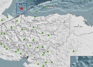 Sismo de 4.6 grados sacude el norte de Honduras; se registra réplica de 3.7