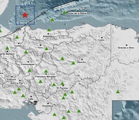 Sismo de 4.6 grados sacude el norte de Honduras; se registra réplica de 3.7