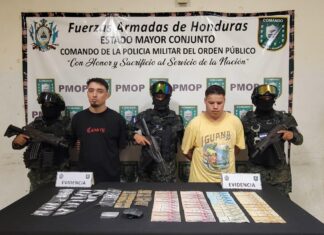 Capturan a “El Chino” y “El Chele” con dinero y droga en San Pedro Sula