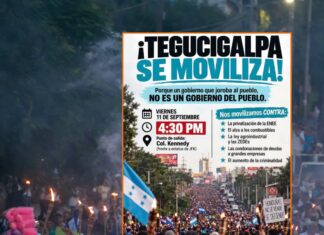 Convocan a movilizaciones contra privatización de la ENEE, alza a combustibles y otras medidas