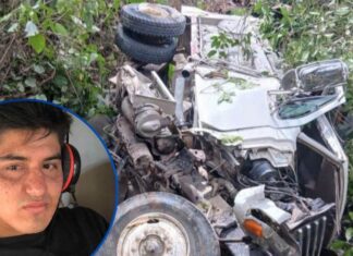 Muere joven conductor de volqueta tras sufrir aparatoso accidente en Ocotepeque