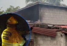 Tragedia en Yojoa: adulto mayor muere calcinado tras incendio en su vivienda