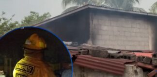 Tragedia en Yojoa: adulto mayor muere calcinado tras incendio en su vivienda