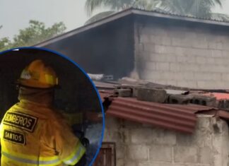 Tragedia en Yojoa: adulto mayor muere calcinado tras incendio en su vivienda
