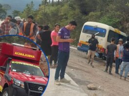 ¡Tragedia en carretera a Oriente! Un muerto y dos heridos tras accidente de bus en Uyuca