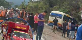 ¡Tragedia en carretera a Oriente! Un muerto y dos heridos tras accidente de bus en Uyuca
