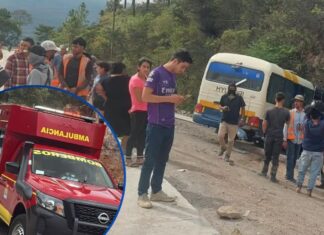¡Tragedia en carretera a Oriente! Un muerto y dos heridos tras accidente de bus en Uyuca