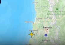 Sismo de magnitud 4,6 sacude tres regiones de Chile