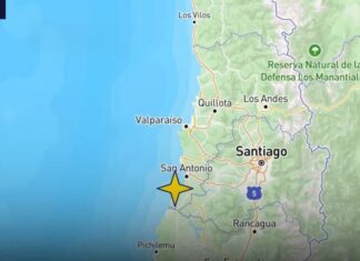 Sismo de magnitud 4,6 sacude tres regiones de Chile