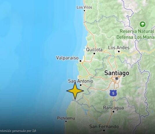 Sismo de magnitud 4,6 sacude tres regiones de Chile
