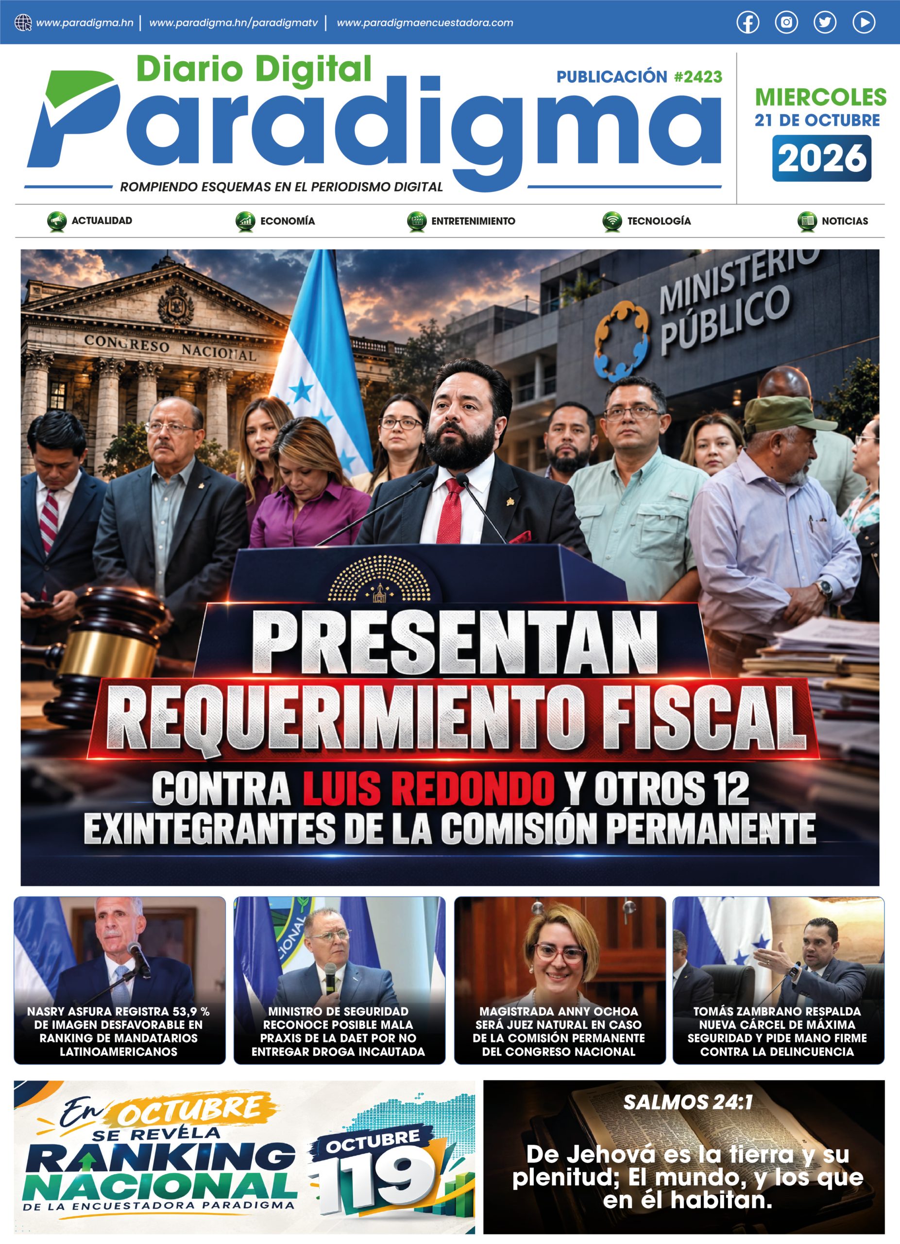 Portada del día 21/10/2026
