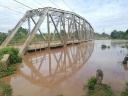 Crecida del río Ulúa genera preocupación en Santa Bárbara y el Valle de Sula