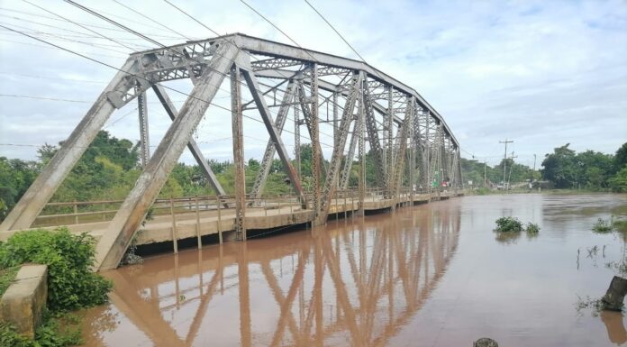 Crecida del río Ulúa genera preocupación en Santa Bárbara y el Valle de Sula