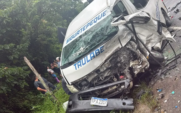Aparatoso accidente vial deja varios heridos en Taulabé, Comayagua